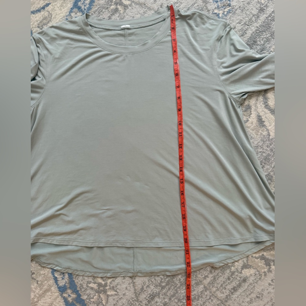 Lululemon Modal Relaxed-Fit Lounge Long-Sleeve Shirt Jade Grey - Picture 6 of 7